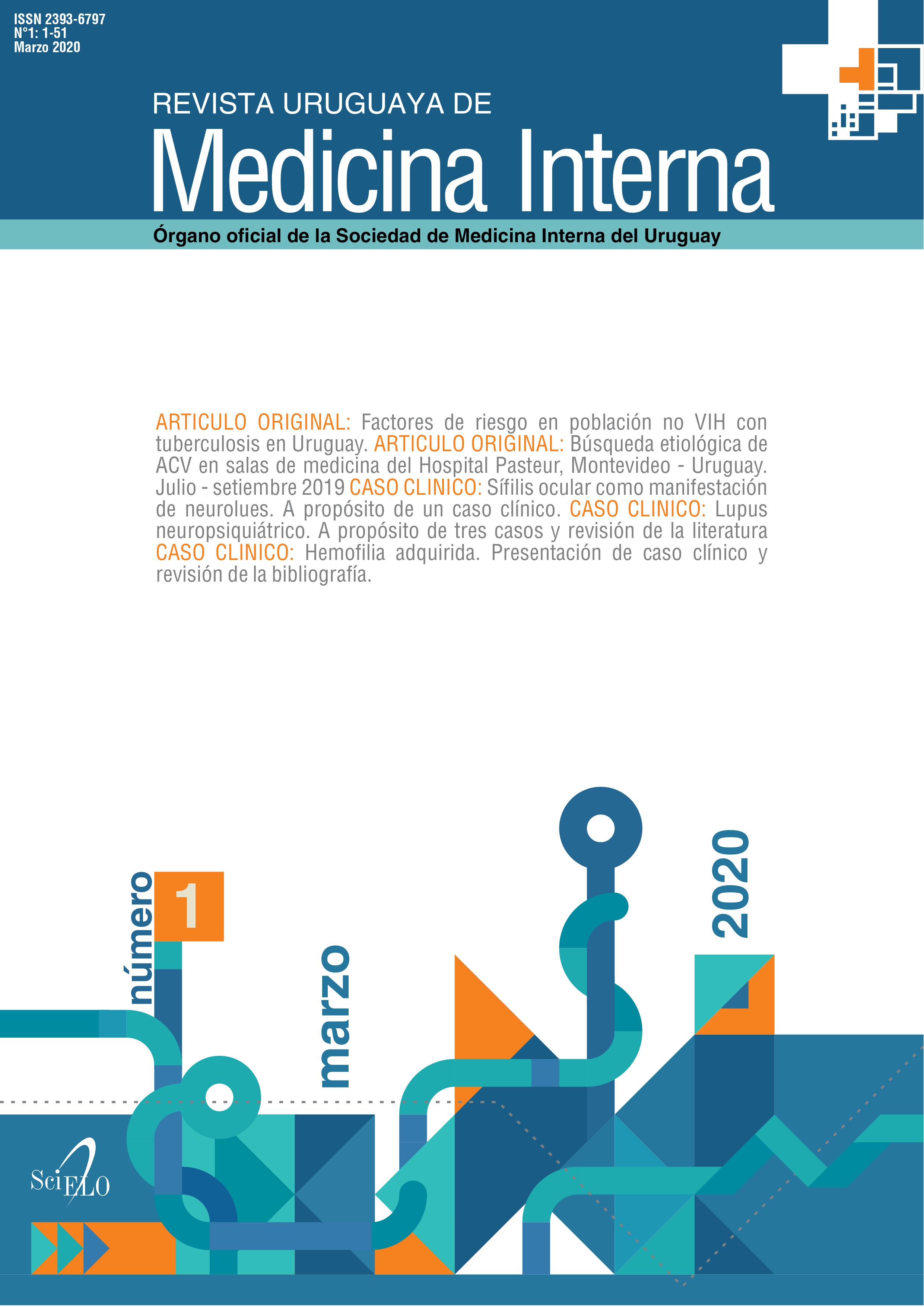 					Ver Vol. 5 Núm. 1 (2020): Revista Uruguaya de Medicina Interna
				